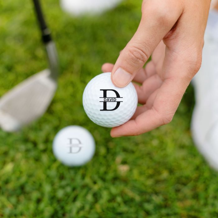 Personalisierbare Golfbälle 3er Set mit Monogramm