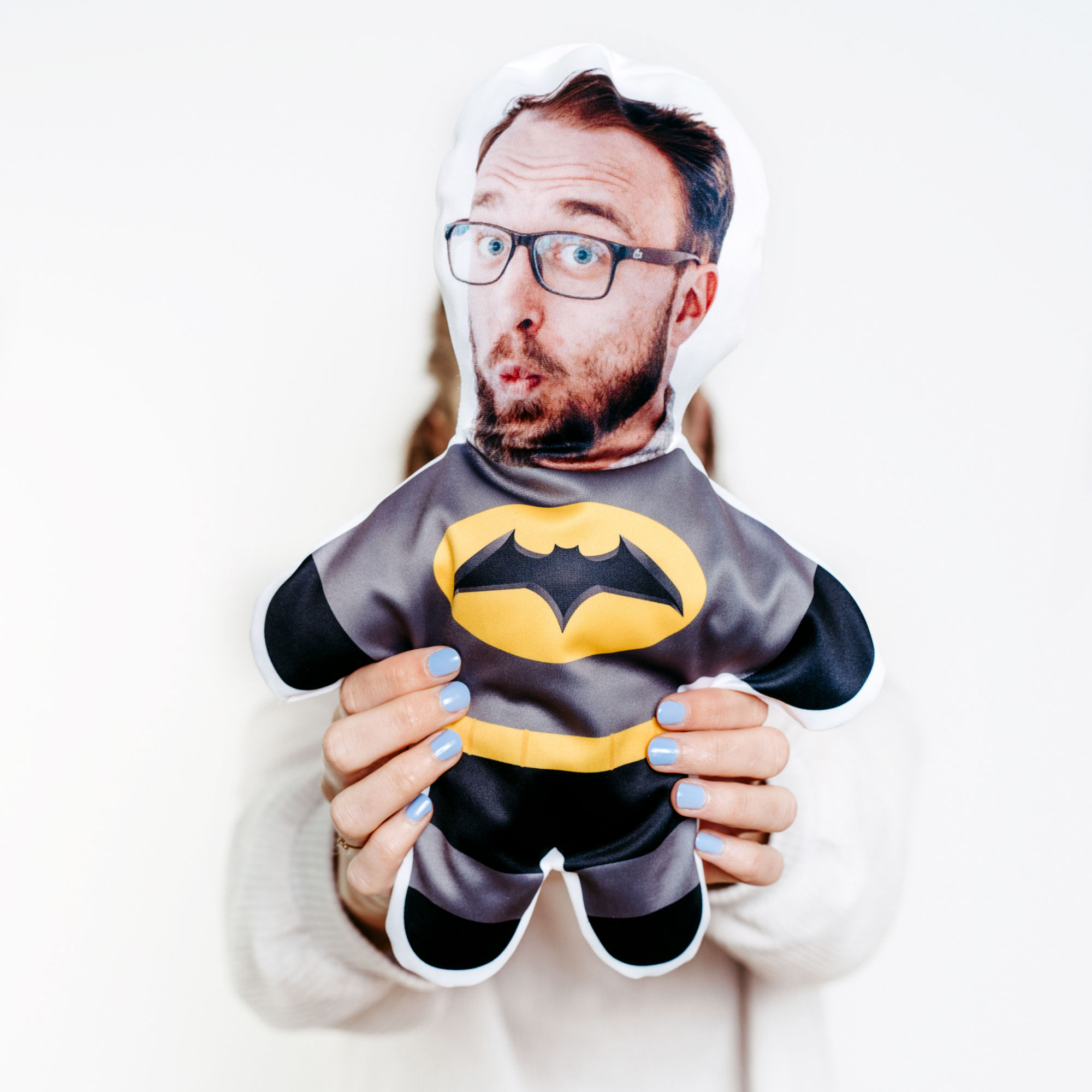 Mini Me Batman, personalisiert, personalisierbar, Fotogeschenk, Geschenk Männer, Geschenk Freund, Geschenk Bruder, Romantische Geschenke, Hochzeitsgeschenk, Geschenk, Geschenkidee